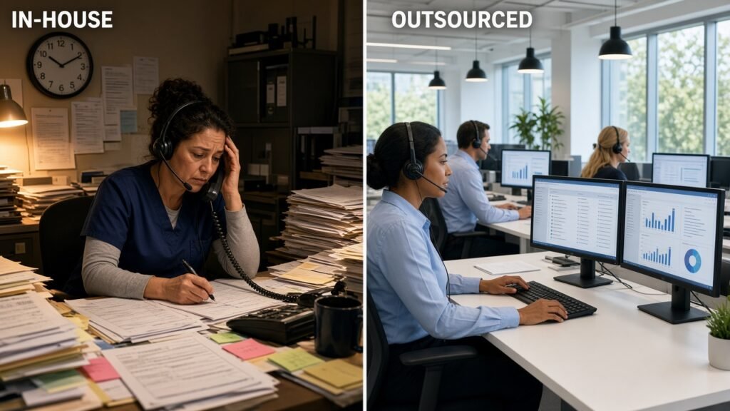 In-House vs Outsourced Medical Billing: A Practical Cost and Control Checklist for US Practices